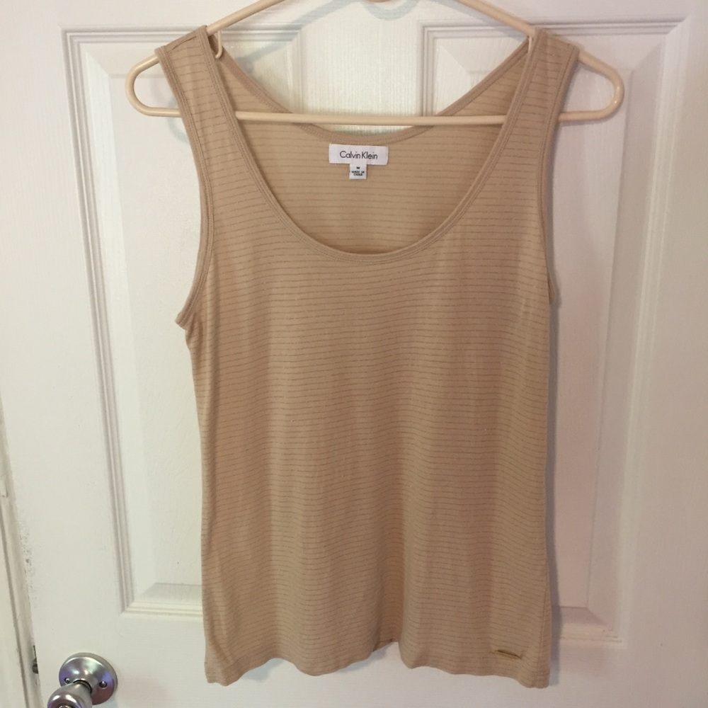 Calvin Klein Striped Tank - Size Medium
